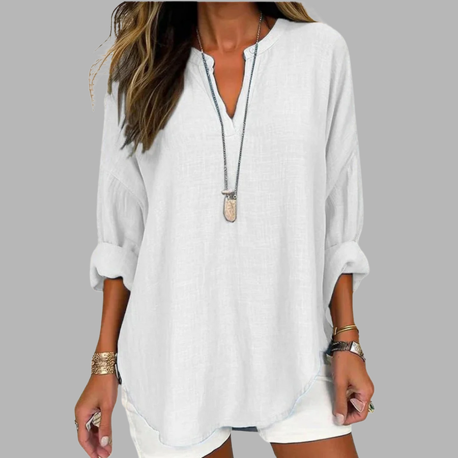 Alicia | Elegant blus med V-ringning