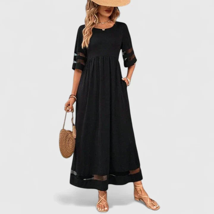 Delymarina – Elegant Midi Klänning