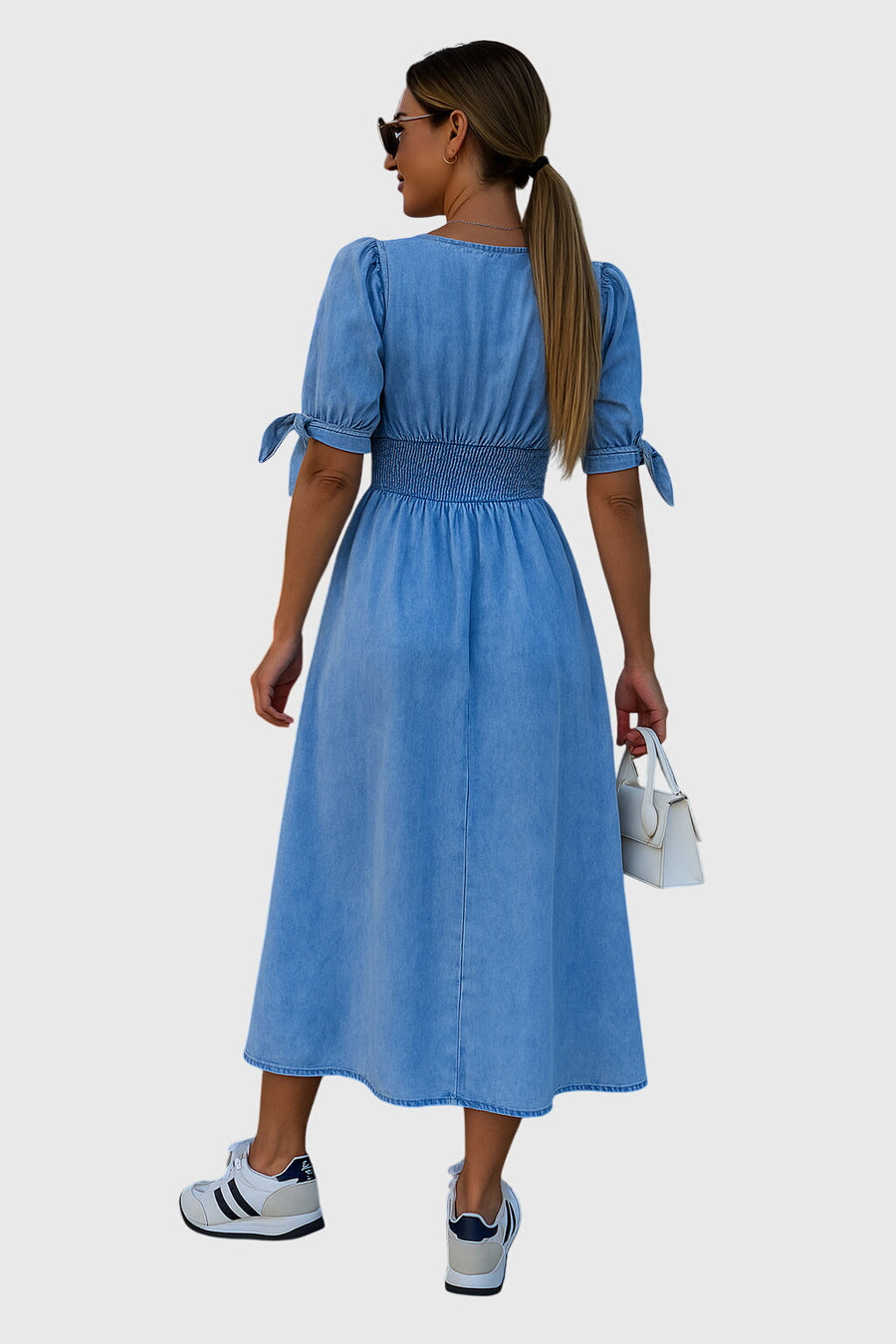 Jacqueline – Elegant Denim Klänning