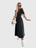 Sophia – Elegant Denim Klänning