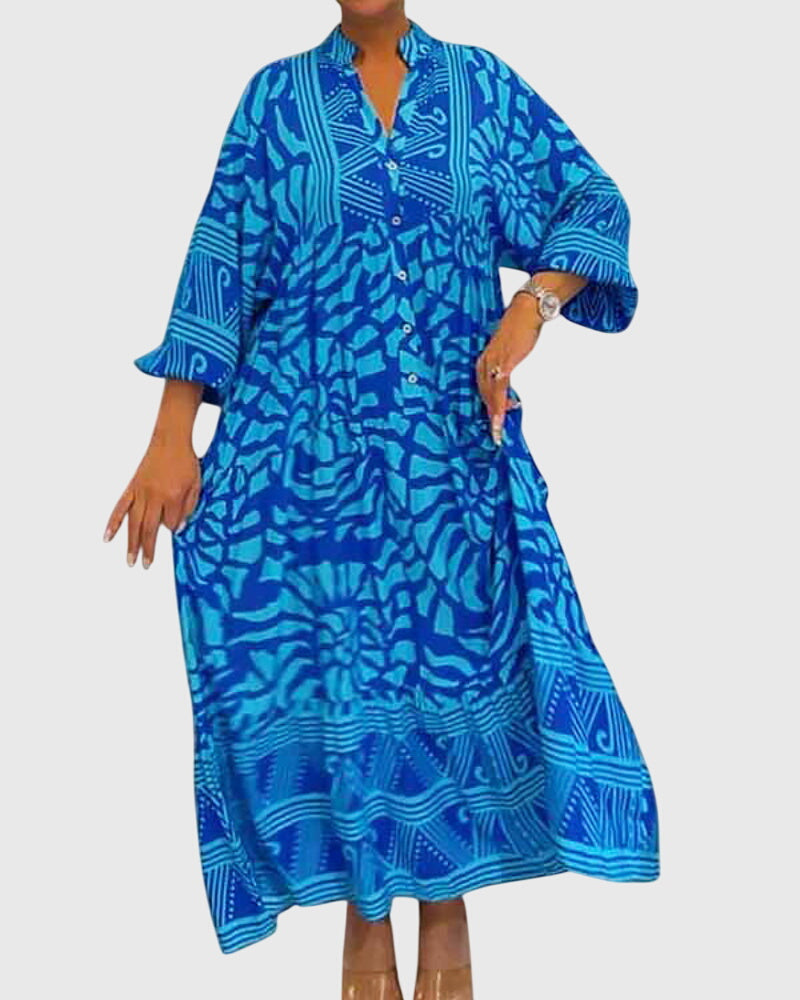 Mckinley – Maxiklänning med Elegant Tryck