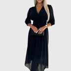 Chloe – Lätt Silkes Chiffon Klänning