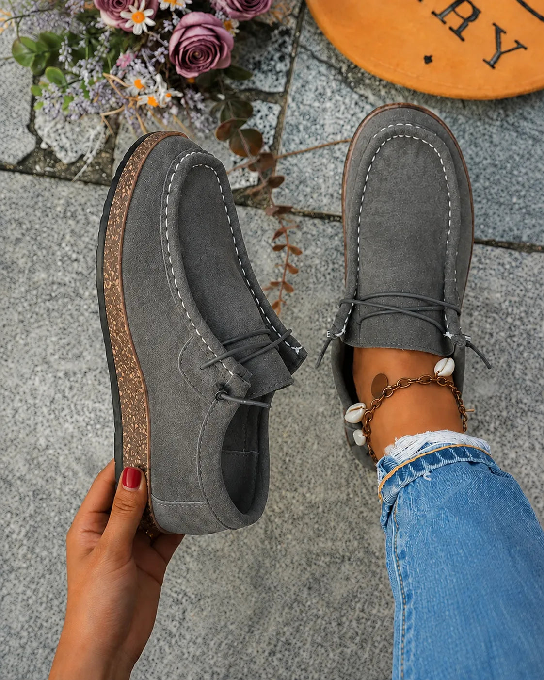 Catherine | Mångsidiga platta loafers