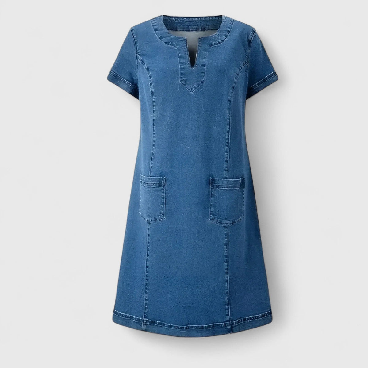 Christine – Elegant Denim Klänning
