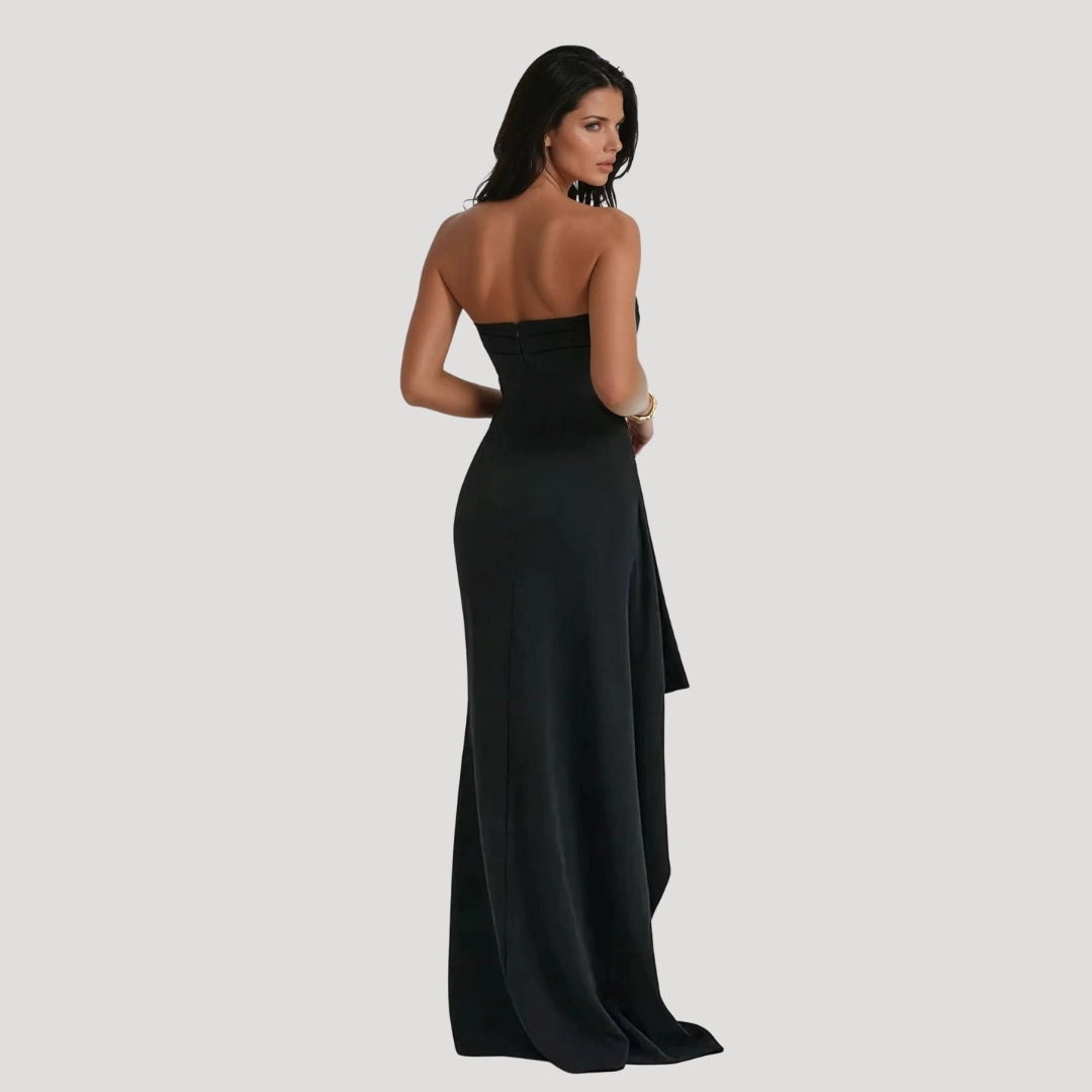 Emma – Kvinnors Bröllopsgäst Strapless Maxi Klänning