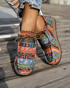 Léa | Bohemiska loafers med snörning