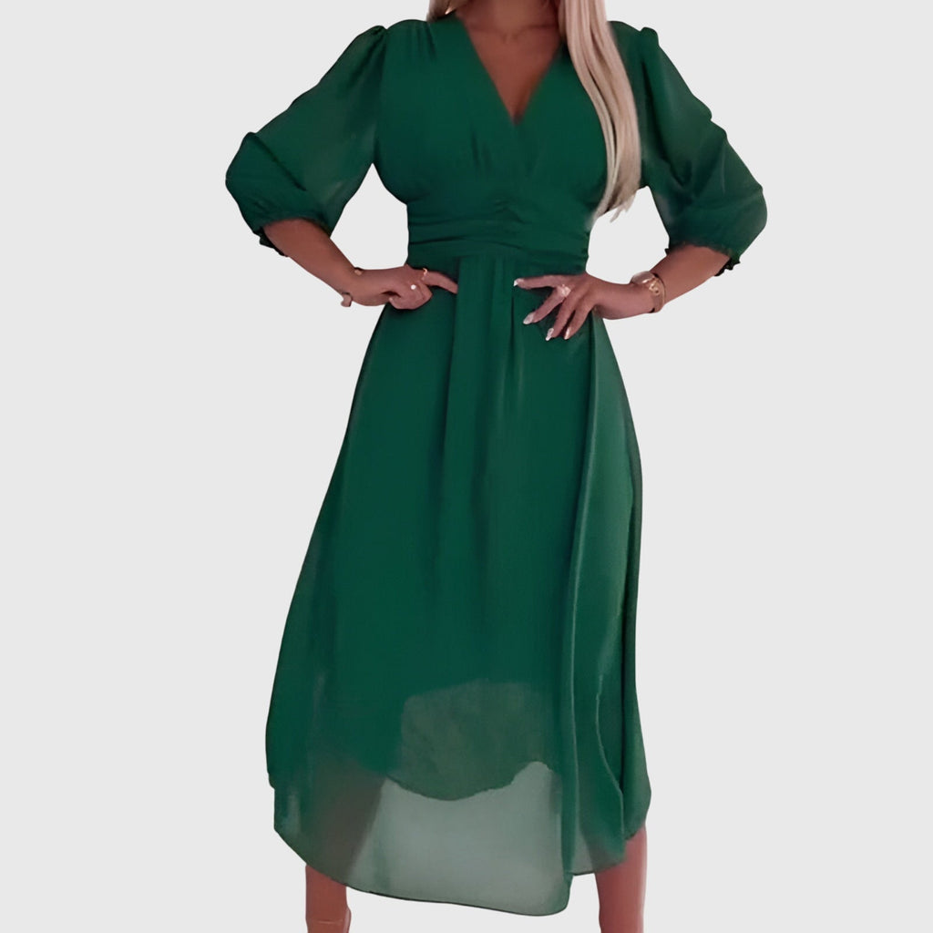Chloe – Lätt Silkes Chiffon Klänning