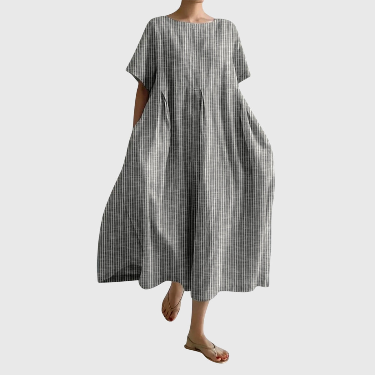 Isabell – Lång Avslappnad Klänning