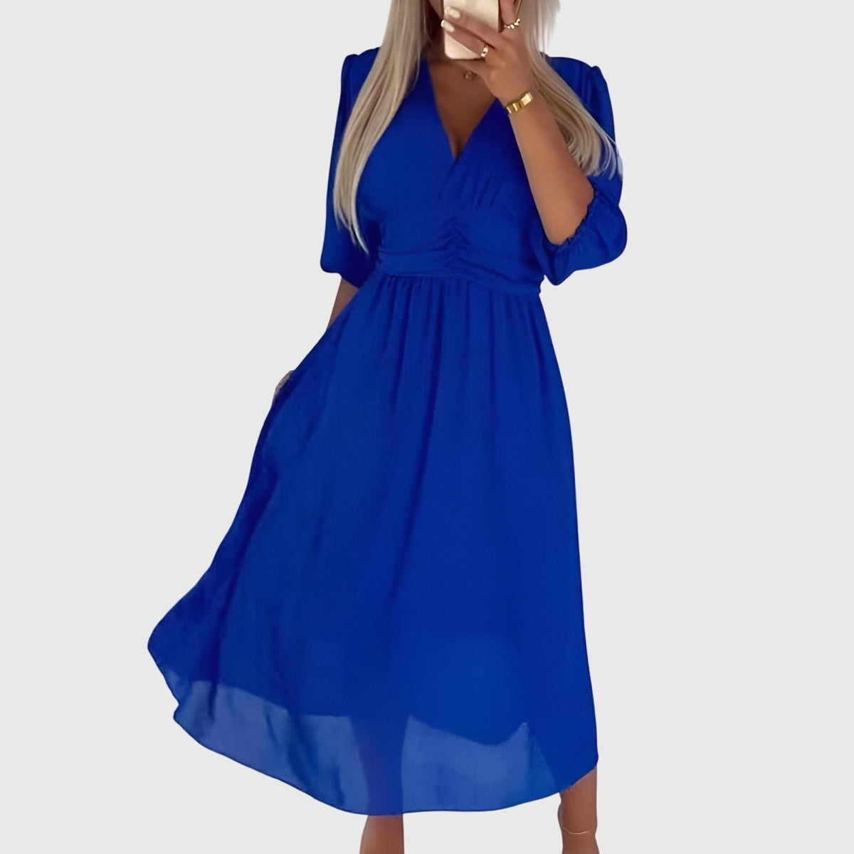 Chloe – Lätt Silkes Chiffon Klänning
