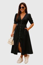 Jacqueline – Elegant Denim Klänning