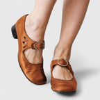 Léa | Retro Mary Janes med runt spänne