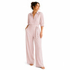 Élina | Följsam jumpsuit med knytskärp
