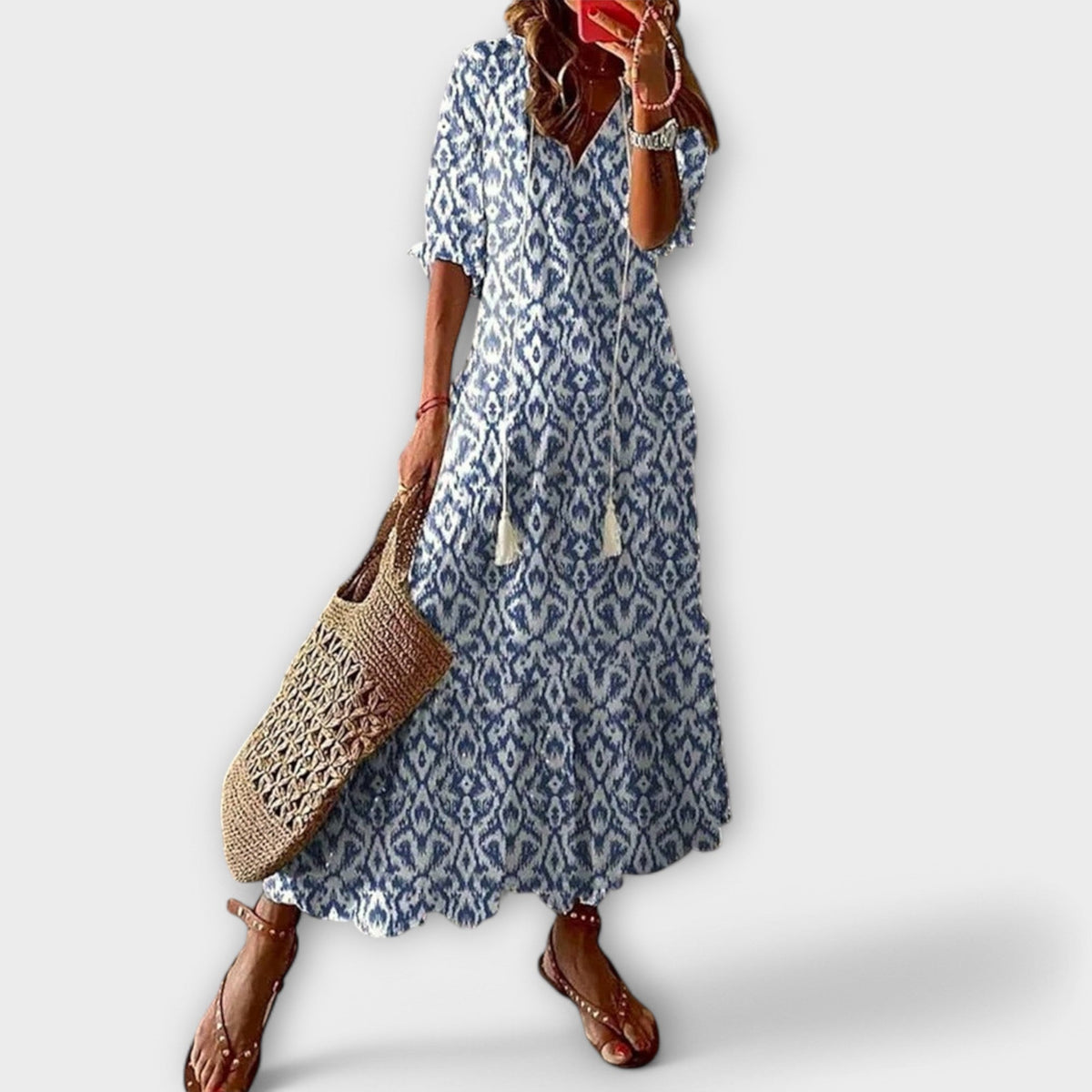 Betina – boho-maxiklänning
